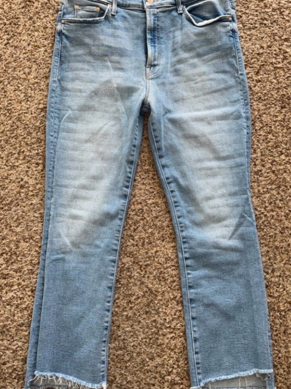 MOTHER "The Insider Crop Step Fray" limited edition jeans size 33 - Picture 3 of 7